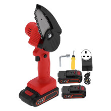 (UK Plug) Mini Electric Chainsaw Charging Wood Trimming FYD-003 Red