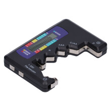 (Black) Universal-Batterietester DC AA AAA N 9V Knopfzelle