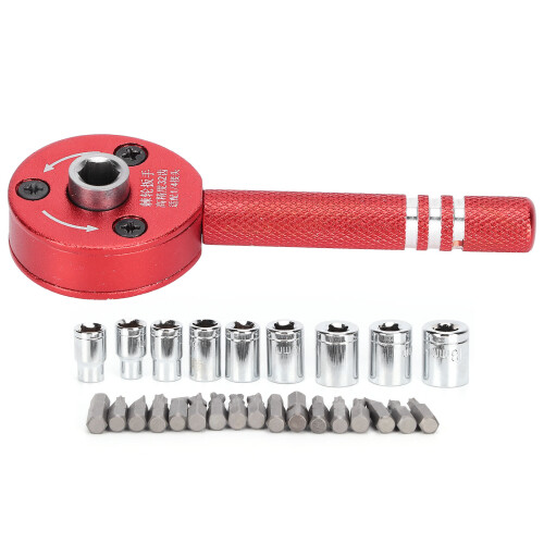 Ratschenschraubendreher-Set mit Bit-Sockelwerkzeug