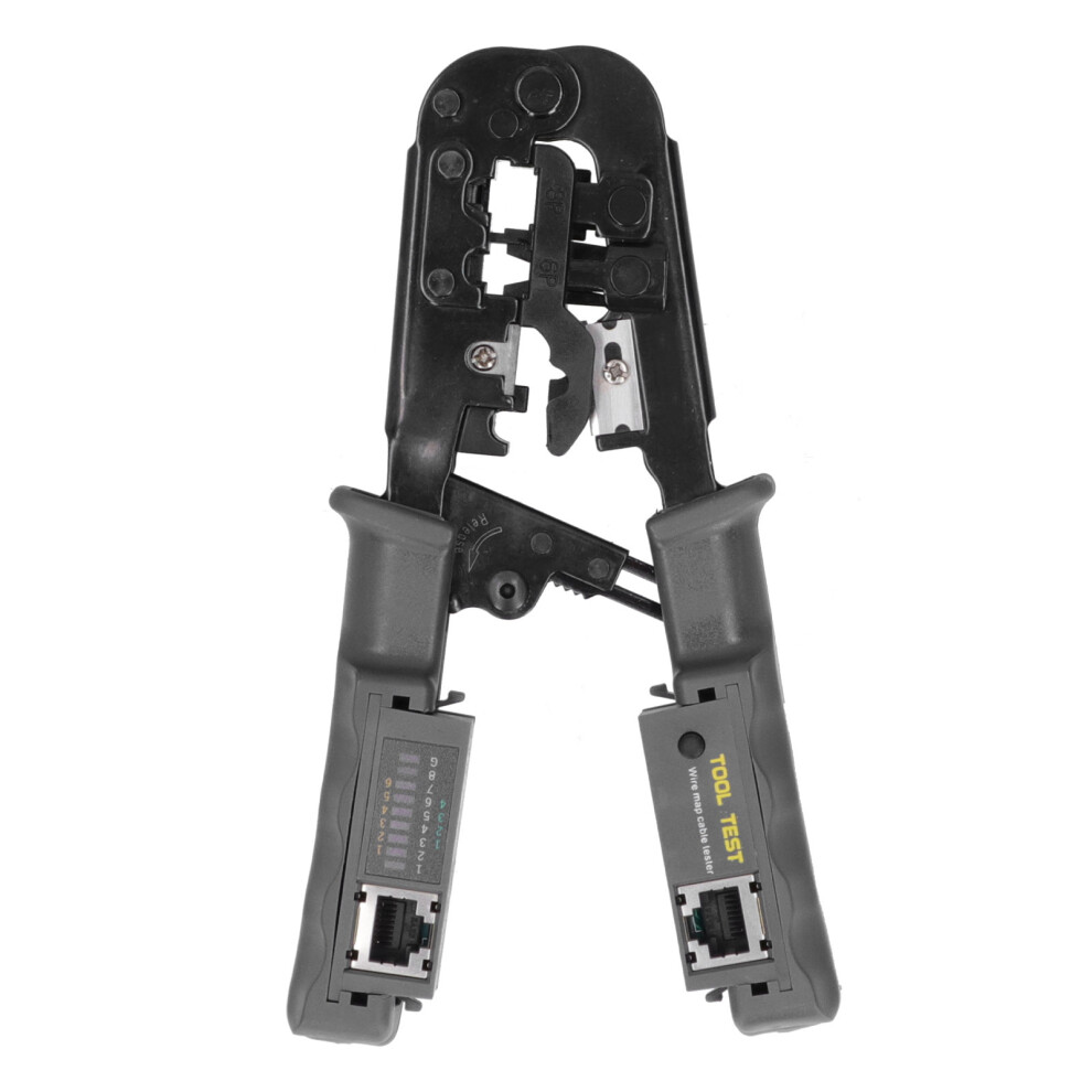 Network Pliers Ratchet Crystal Head Crimping Stripper Tester 610830882532