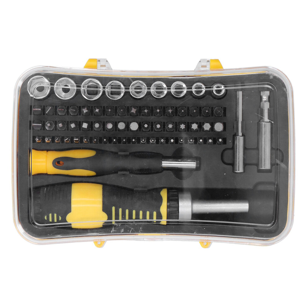 65Pcs Screwdriver Set Chrome Vanadium Steel Ratcheting Repair Tool 610830874766