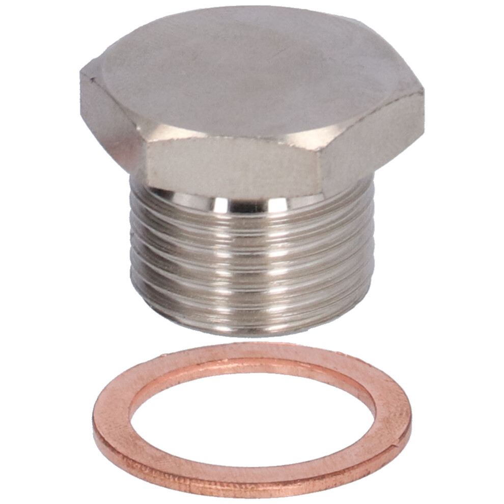 O2 Oxygen Sensor Hex Plug Iron Nickel Fastener M18x1.5 Auto Part 610830877286