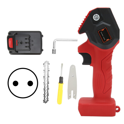 (EU Plug) Mini-Elektroschere-Handkettensäge-FYD001-Rot