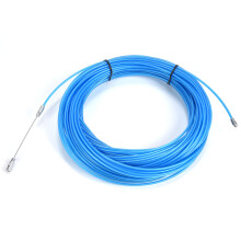 (50m / 164ft) Stahldrahtseil Oxidationsschutz Kunststoff 30m Blau
