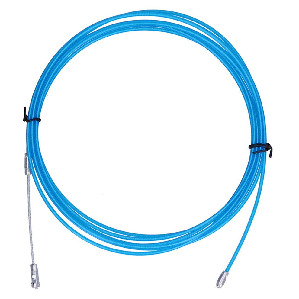 (15M/16.4Yd) Steel Wire Cord Blue Plastic Covered Rope 10M For Elevator Crane 610830881962