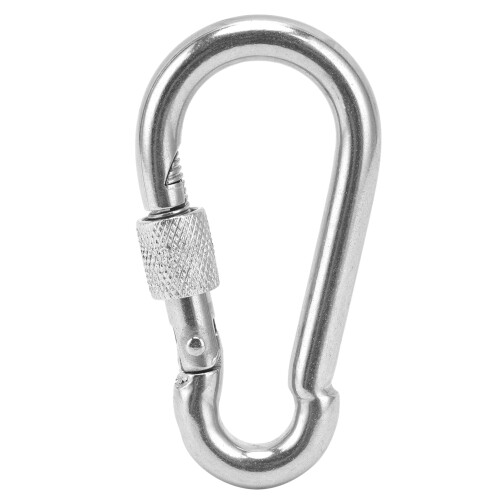 (M5x50) Heavy Duty 304 SS Carabiner Hook M5x50 Spring Lock