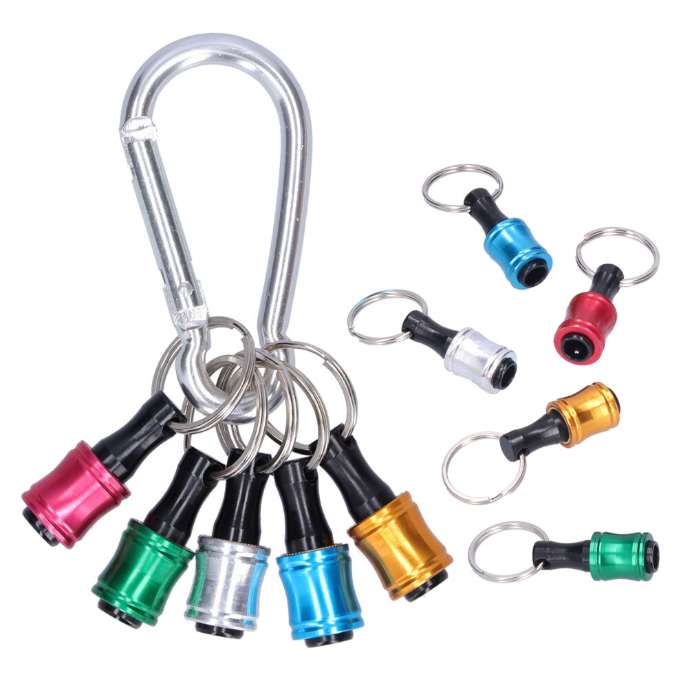 10Pcs Hex Shank Keychain Drill Bit Adapter 1/4In Fast Change 610830873028