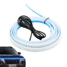 Car Hood Light Strip LED Hood Light Waterproof Exterior For Underhood Use Automotive Bar Underhood Truck Door Grille Blue LED