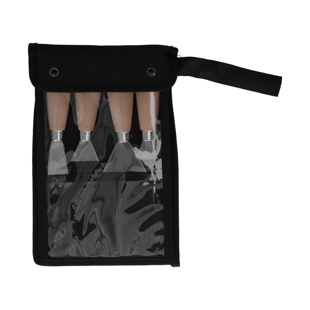 4 Pcs Stainless Steel Putty Knife Scrapers For Plaster 610830864880