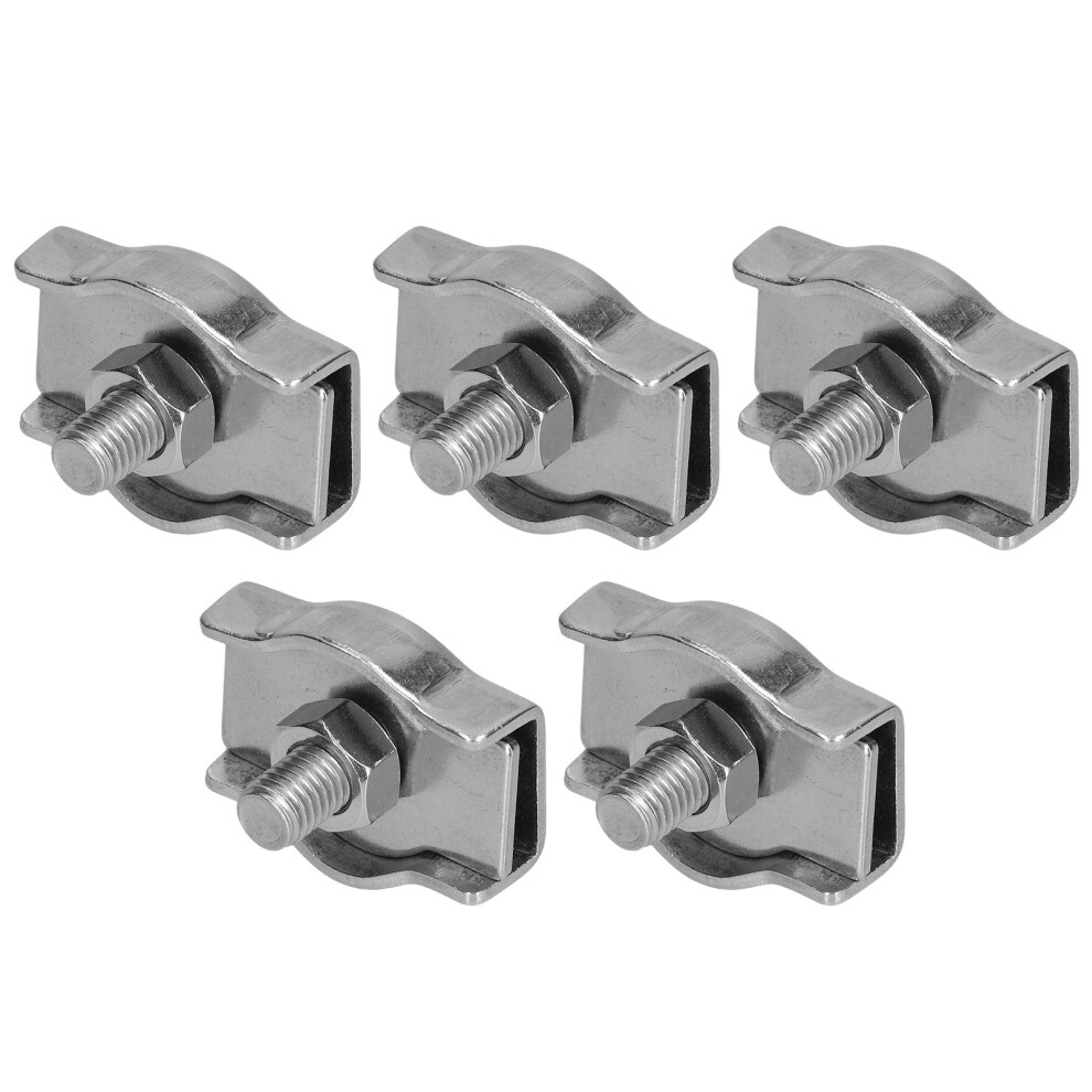 (5Pcs M10) Stainless Steel Simplex Wire Rope Clips M10 5Pcs Single Locking 610830868567