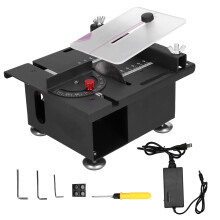 (Prise US) Mini-Tischkreissäge 100W mit Schiene