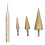 (Pagoda Shape) 3Pcs Step Drill Bit HSS Hex Shank 4-32mm Automatic Centring 2