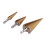 (Pagoda Shape) 3Pcs Step Drill Bit HSS Hex Shank 4-32mm Automatic Centring 4