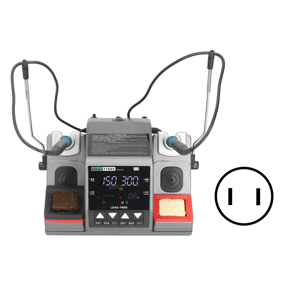 (Us Plug Ac 110V) Soldering Station 2-In-1 Adjustable Temp Digital Display Us Plug 110V 610830870232