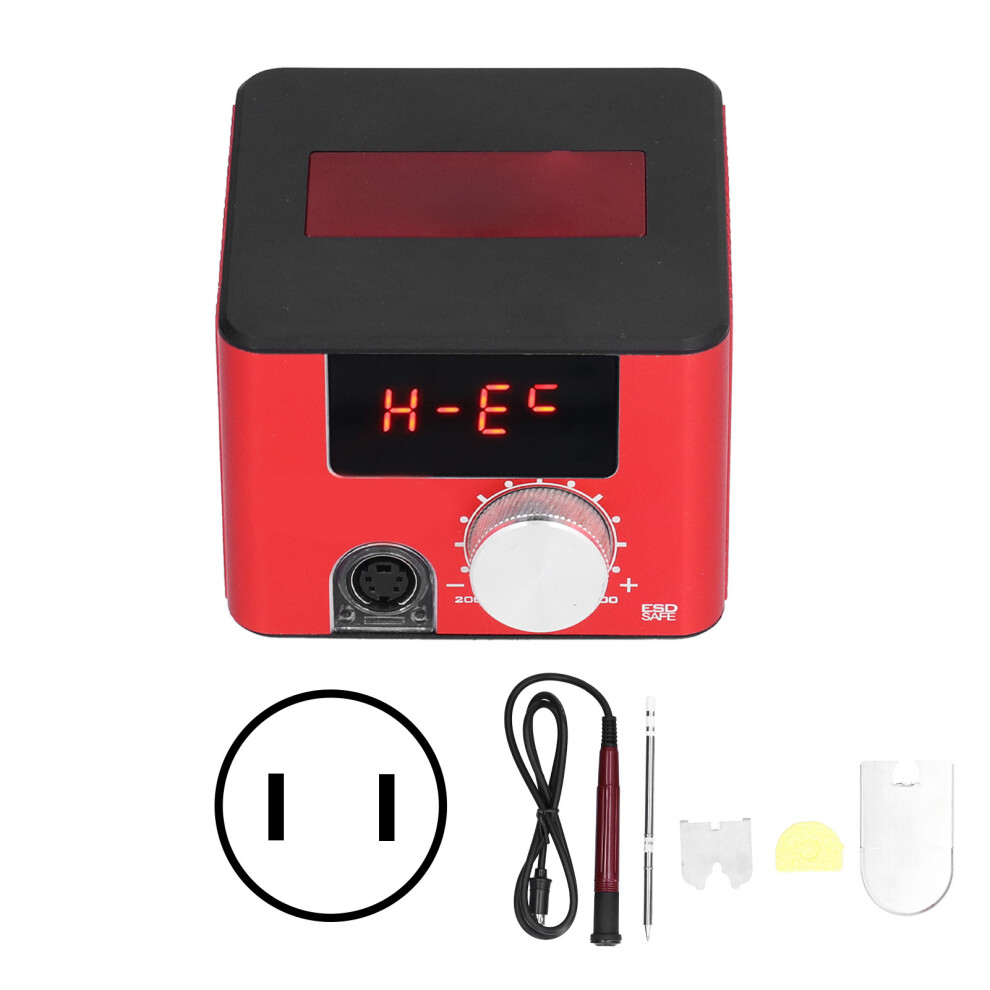 (Us Plug) Adjustable Temperature Soldering Station Iron With Digital Display 610830870508