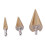 (Pagoda Shape) 3Pcs Step Drill Bit HSS Hex Shank 4-32mm Automatic Centring 5