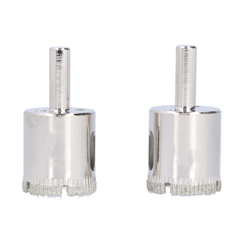 2Pcs Glass Drill Hole Opener Heat Treated Tile Glass Ceramic Tools
