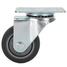 Schwenkbarer Rollenwagen 75mm leise Heavy Duty TPR Rad für Wagen