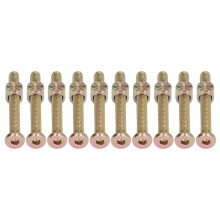 (M6x50mm) 10 Sätze Babybett-Schrauben M6x70mm verzinkt