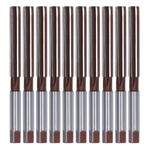 10x 6-Flütel Handbohrer 3/8 Zoll 9SiCr
