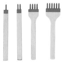 (5mm Spacing) Diamant-Schuhleistenmeißel Set DIY Leder HSS 5mm