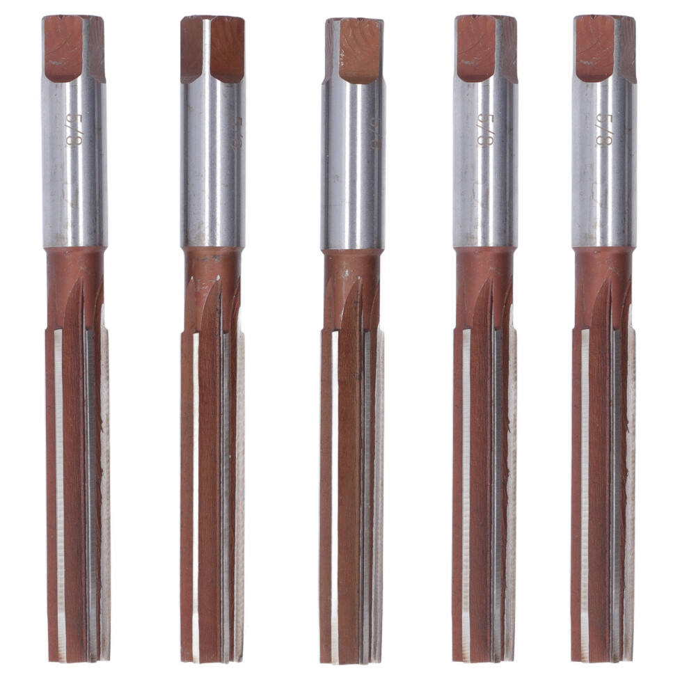 5Pcs Hand Milling Cutter 9Sicr Reamer For Aluminum Cast Iron 5/8In 610830859374