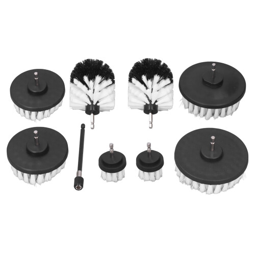 9-teiliges Bohrbürsten-Set Universal 6,35mm