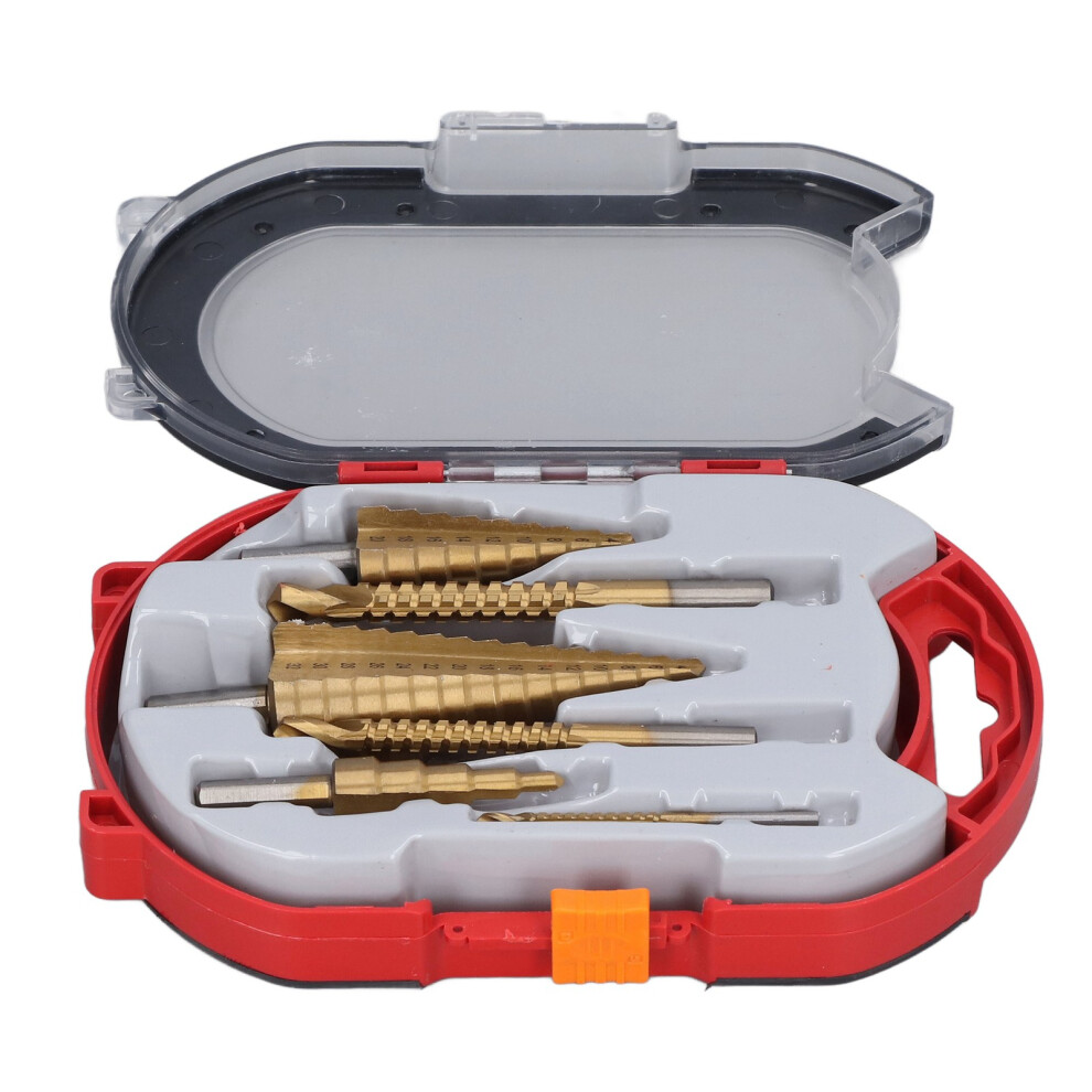 6Pcs/Set Straight Flute Step Drill Titanium Hss Metal Saw Bit 610830857677