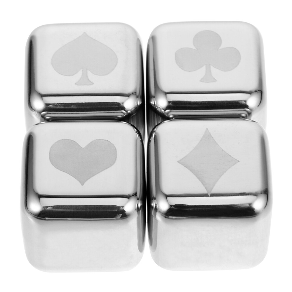 4 Szt. Lodowe Stali Nierdzewnej Do Whisky, Sody I Wina-image