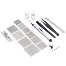 Reballing-Station Set mit Vorlage, Mesh & Saugnapf-Werkzeug