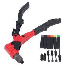 Rivet Gun Kit Universal Reaming Tool 6 Manual Heads