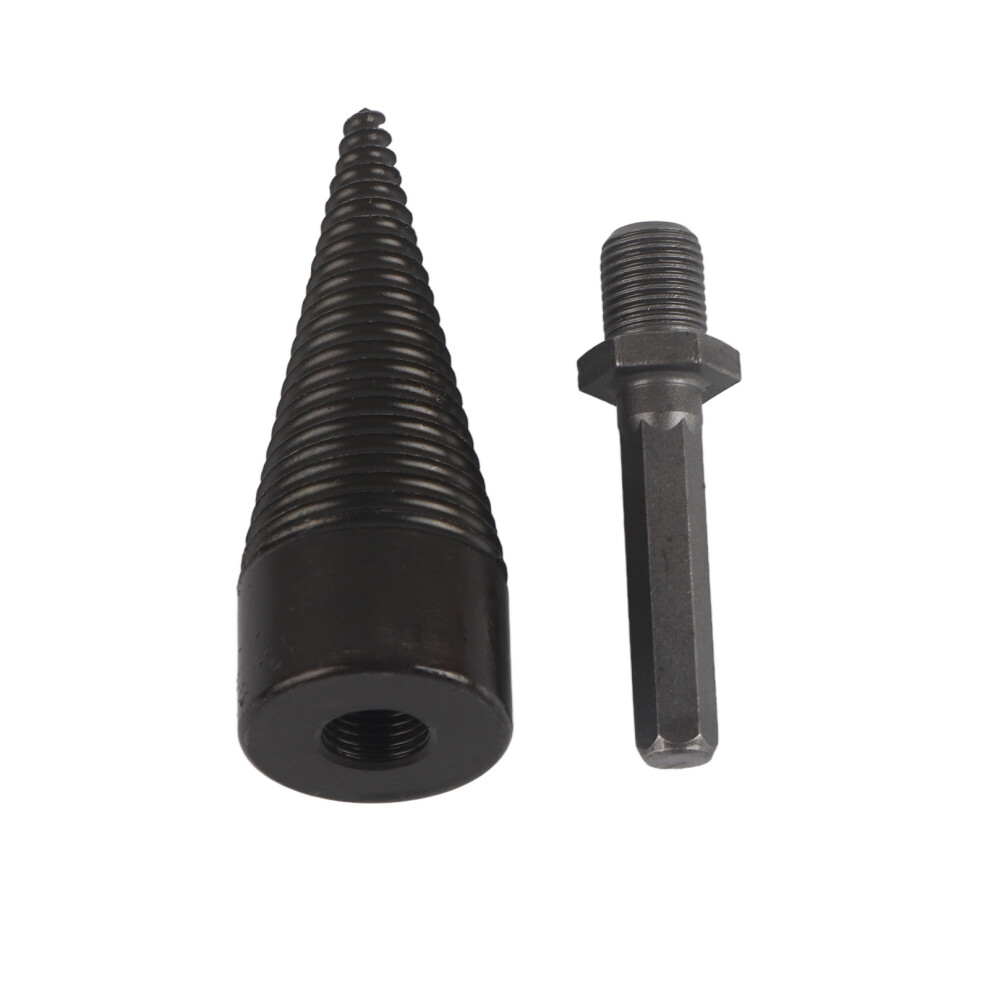 (32Mm / 1.26In) Firewood Drill Bit Carbon Steel Cone Hex Shank 32Mm / 1.26In 323163113517