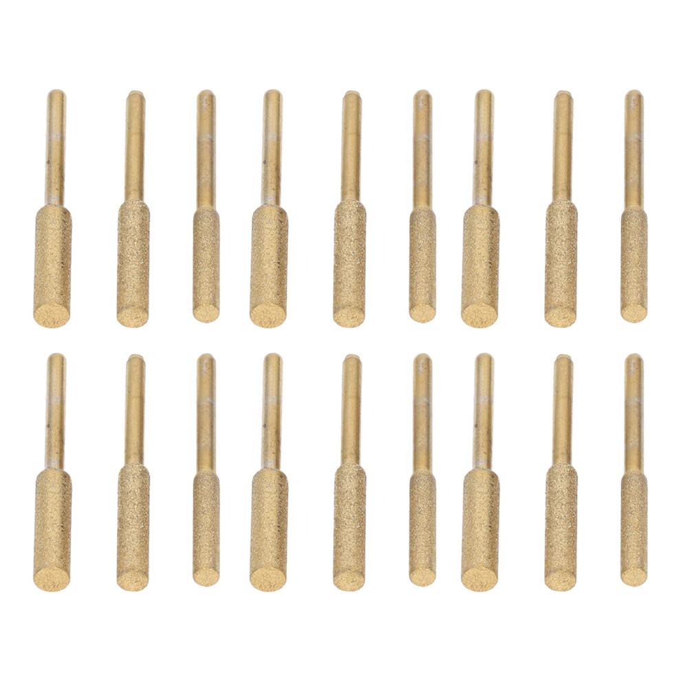 18Pcs Ti Plated Emery Grinding Bits 4.0Mm 4.8Mm 5.5Mm 323163114286