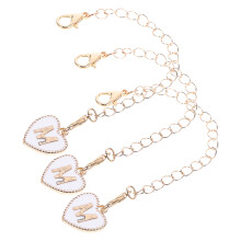 3Pcs Corrente Com Pingente De Letra Para D'Água Decoração