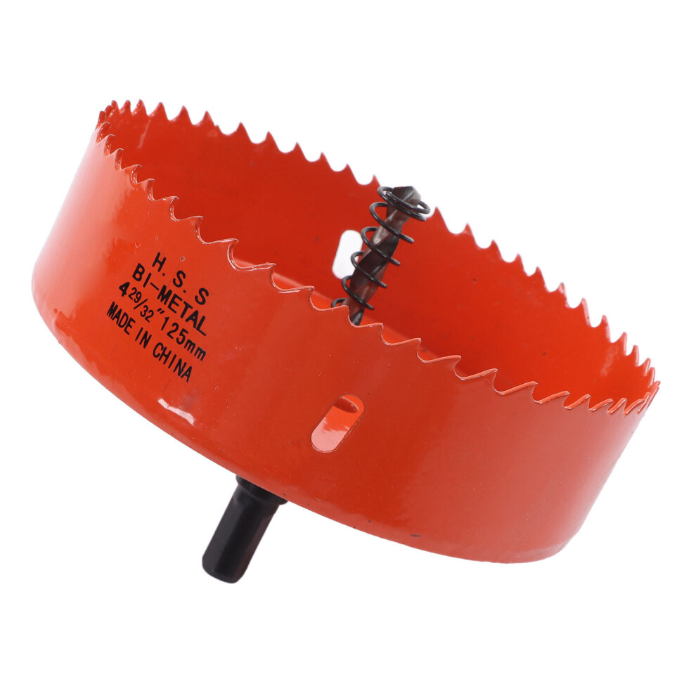 (4-29/32In (125Mm)) Bimetal Hole Saw Bit High Speed Steel 4-29/32In (125Mm) Wood Plastic 610830844288