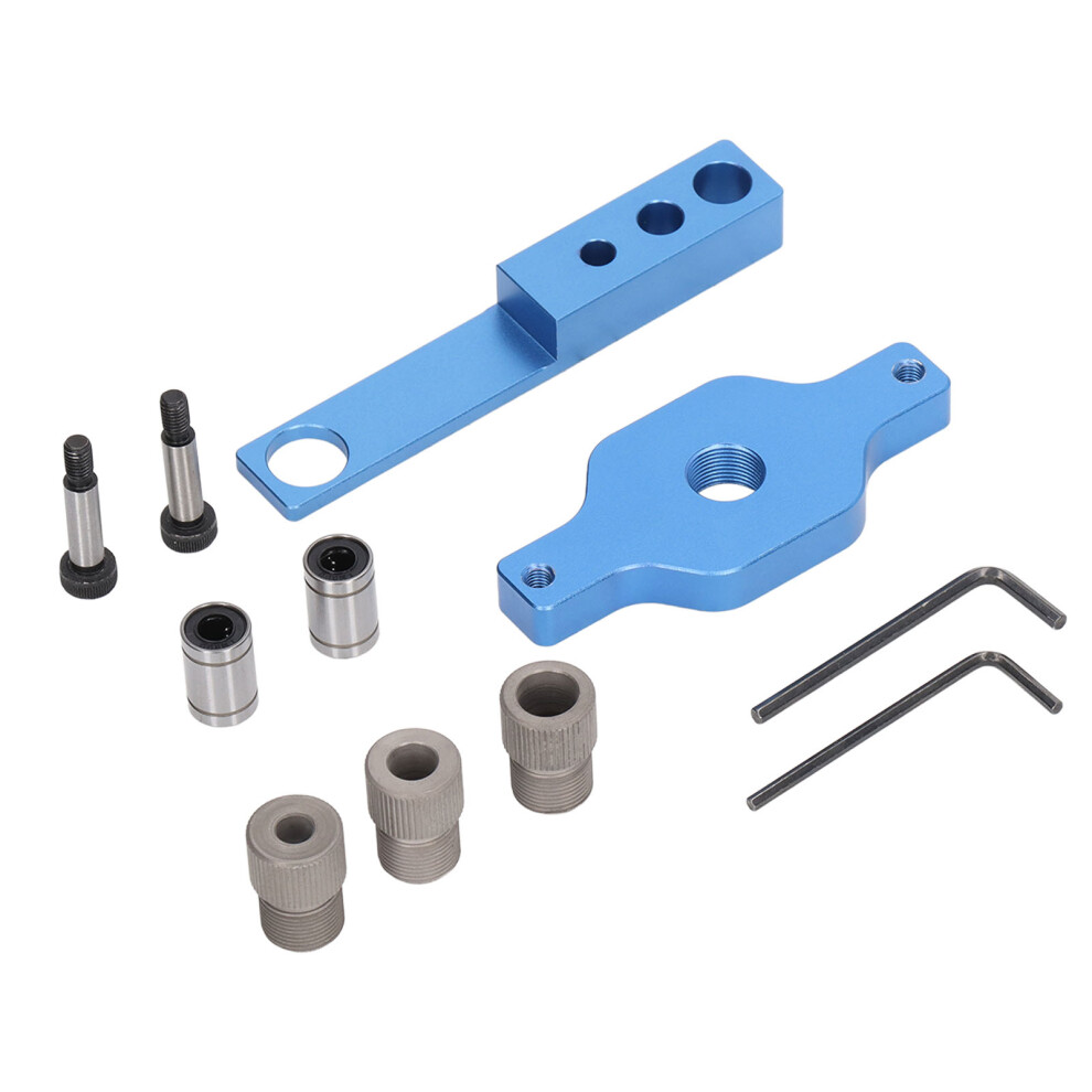 11Pcs Drill Hole Guide Jig Aluminium Dowel Woodworking Tool 323163110592