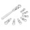 9Pcs Interchangeable Ratchet Wrench Chromium Vanadium Steel 3