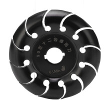 (Black) 90mm 12-Zahn-Winkelschleiferscheibe Holzcarving Silber