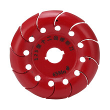 (Red) 90mm 12-Zahn-Winkelschleiferscheibe Holzcarving Silber