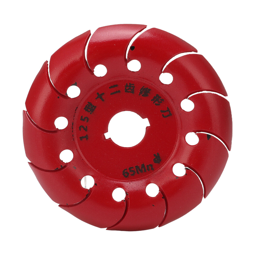 (Red) 90Mm 12 Teeth Angle Grinder Disc Wood Carving Silver 610830839017