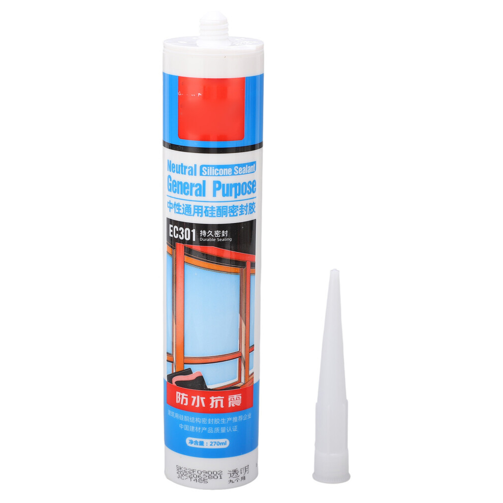 Silicone Sealant Waterproof Transparent Glass Glue 270Ml 610830839253