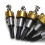 (Tit Plating) 5x Lochsägenbohrer Set Holz Metall Eisen 2