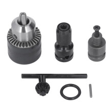 3 Jaw Drill Chuck 1/16-1/2in Key for Impact Pneumatic Screwdriver