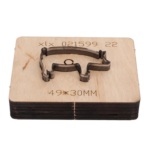 Pig Shape Leather Punching Die DIY Cutting Template
