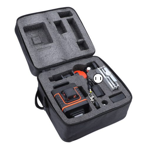 (EU Plug) 360 Laser Leveler 16 Lines 4D Green Self Leveling Remote 100-240V 2