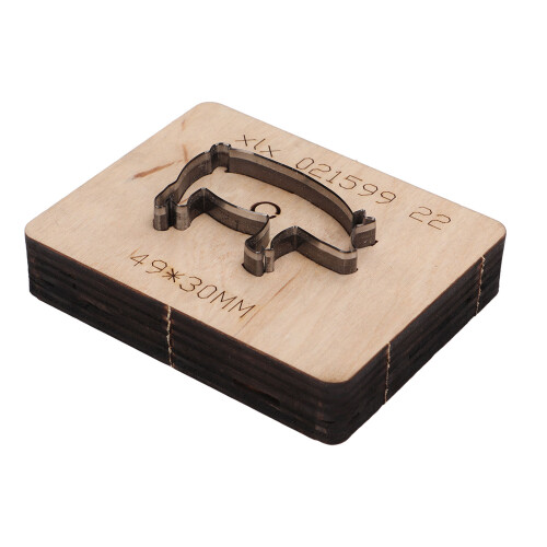 Pig Shape Leather Punching Die DIY Cutting Template 1