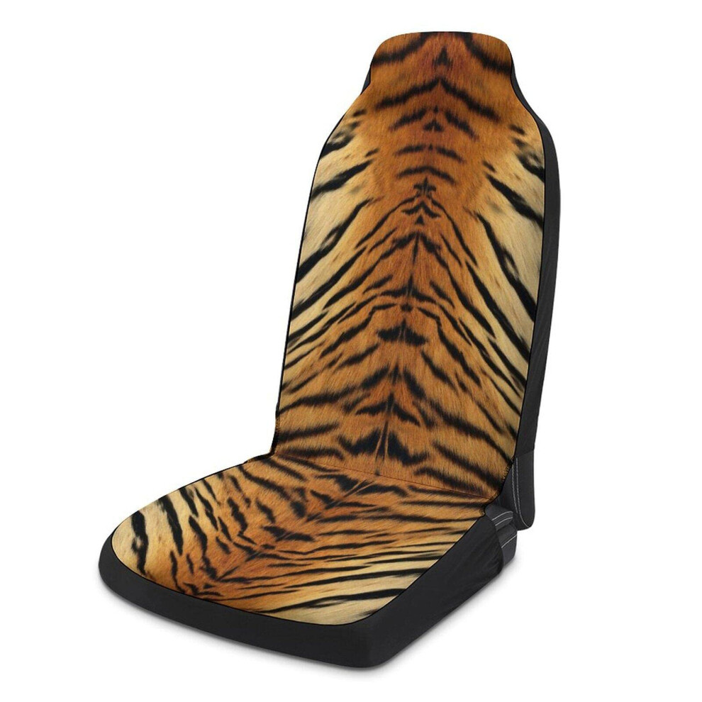 Car Seat Cover Universal Tiger Stripes Seat Protector Non-Slip Driver's Seat Cover For Cars, Trucks, Suvs, Vans 9354506452971