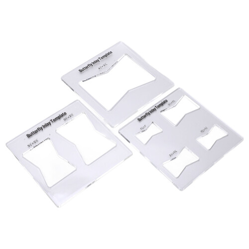 3x Schmetterlings-Inlay-Schablone Fräser für Holz