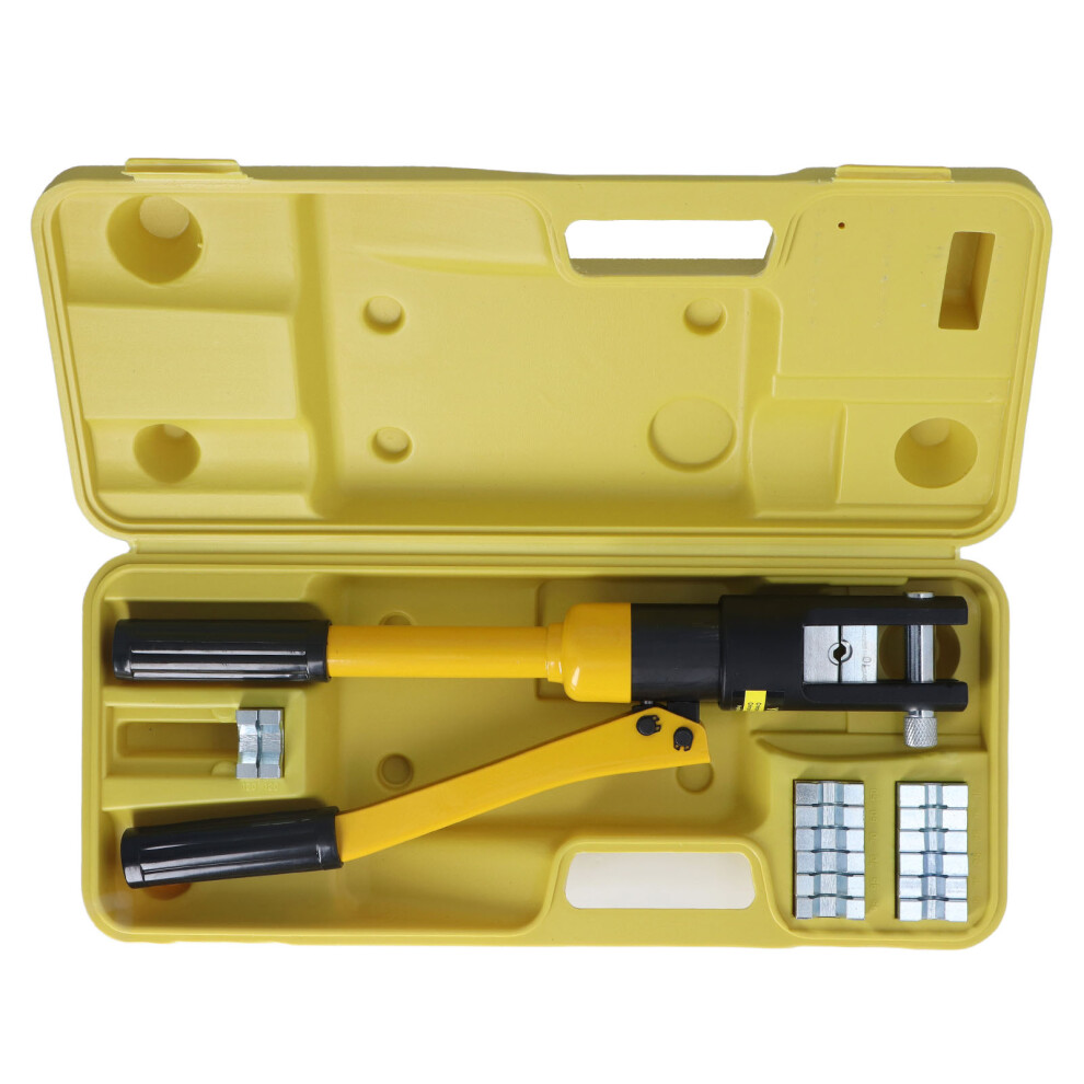 8T Hydraulic Plier Set 10-120Mmâ² Wire Crimper With Box 610830831387