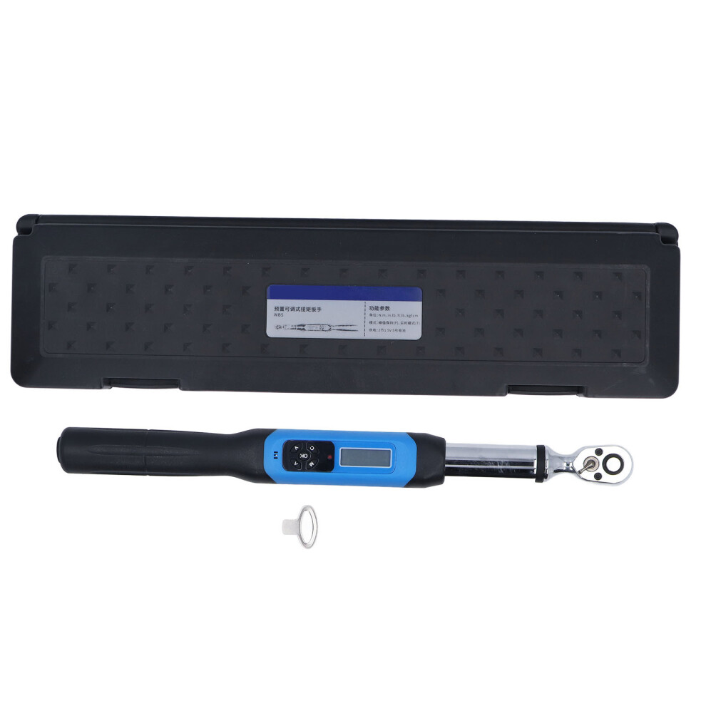 Digital Torsion Wrench 60Nm Adjustable 3 Patterns 3/8In Storage Box 610830832223